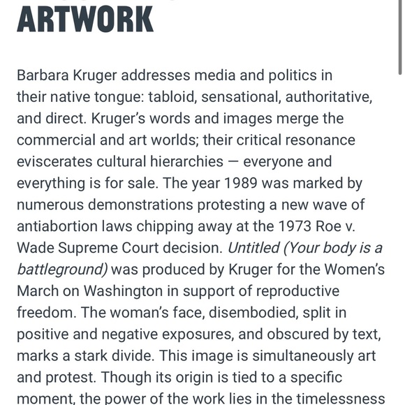 Bleach Dyed "Your Body Is A Battleground" Tee - Picture 8 of 8